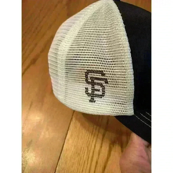 San Francisco giant mesh Hat Cap white black classic logo - Picture 2 of 5
